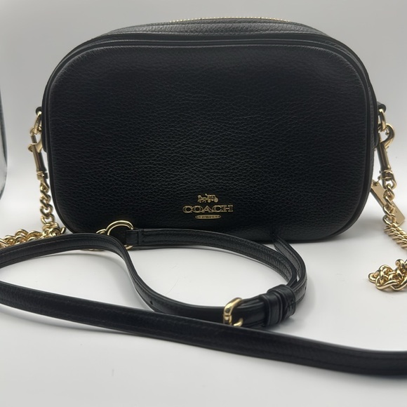 Coach Black Crossbody Bag with Gold Chain - Picture 2 of 11
